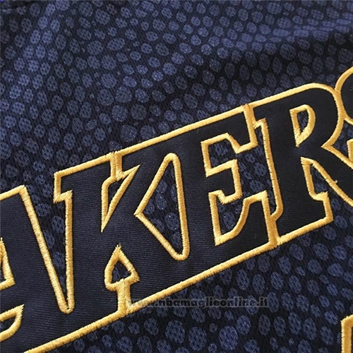 Maglia Los Angeles Lakers Kobe Bryant NO 24 Conmemorativa Retirado Nero